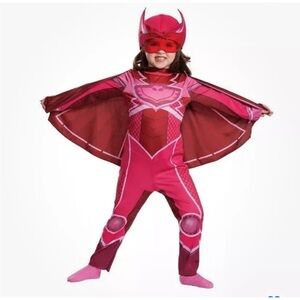 Toddler PJ Masks Owlette Halloween Costume Jumpsuit with Headpiece 3T-4T #1013